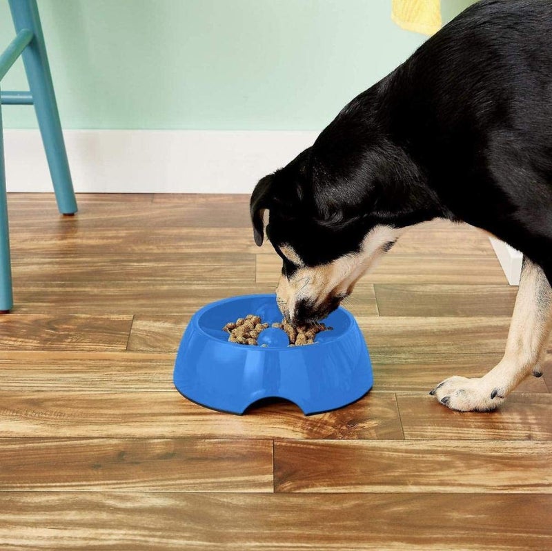 Dogit Go Slow Anti-Gulping Dog Bowl, Black, Medium - Image 4